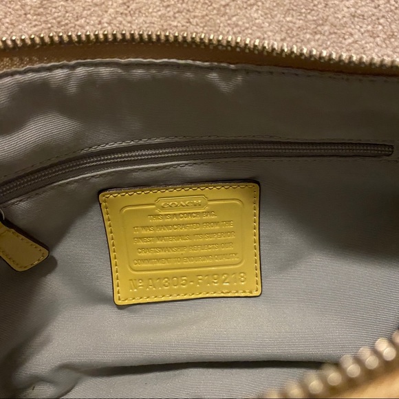 Yellow Coach Purse - Picture 5 of 6